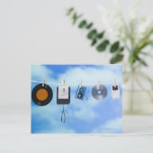 De Drooglijn van media Briefkaart (Staand voorkant)