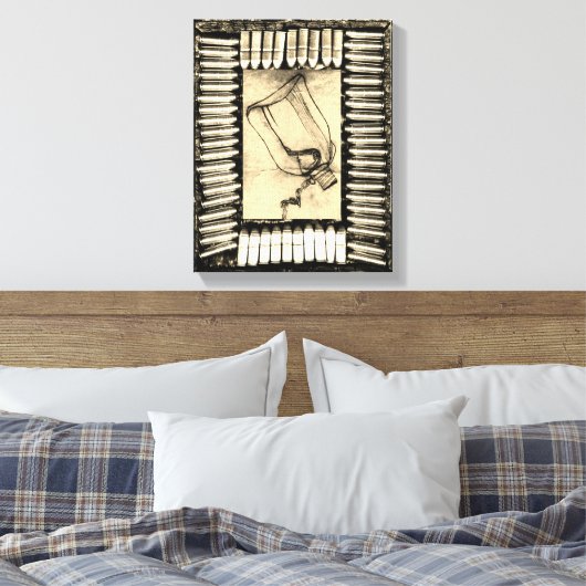 De droogte canvas afdruk (Insitu (Slaapkamer))