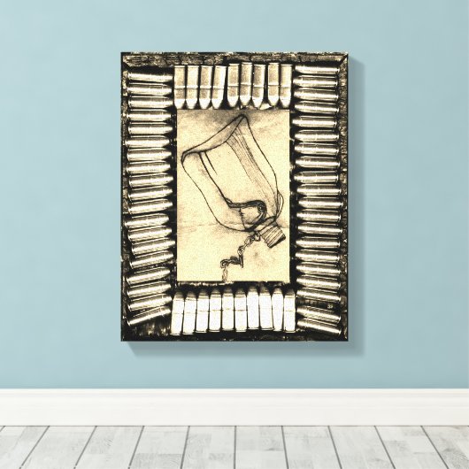 De droogte canvas afdruk (Insitu (Houten vloer))