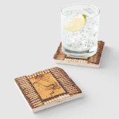 De droogte stenen onderzetter (Zijkant)