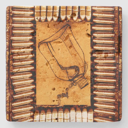 De droogte stenen onderzetter (Voorkant)