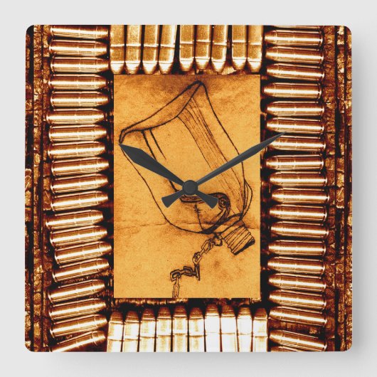 De droogte vierkante klok (Voorkant)