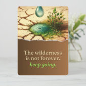 De droogte zal niet eeuwig duren (Staand voorkant)