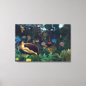 De droom | Henri Rousseau | Canvas Afdruk (Voorkant)