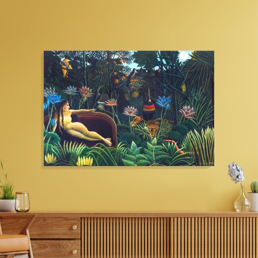 De droom | Henri Rousseau | Canvas Afdruk (Insitu (Woonkamer))
