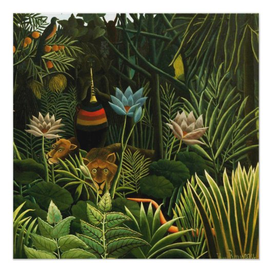 De droom, Henri Rousseau Fine Art Perfect Poster (Voorkant)