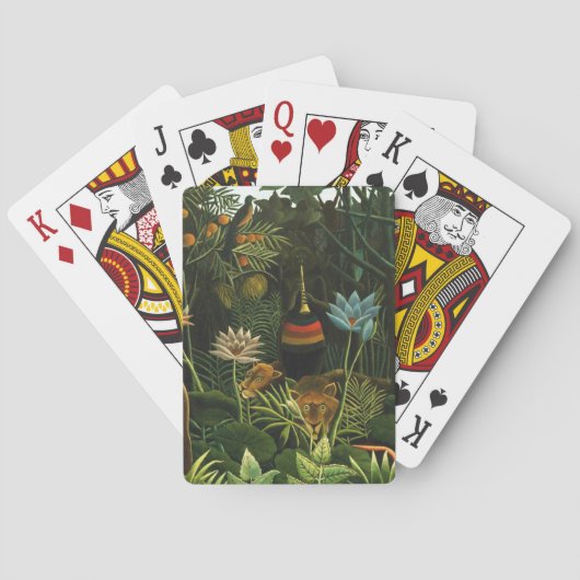 De droom, Henri Rousseau Fine Art Pokerkaarten (Achterkant)