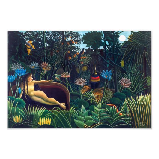 De droom | Henri Rousseau | Foto Afdruk (Voorkant)