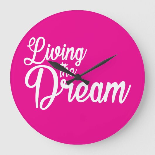 De droom Inspirerend Motivatie leven Grote Klok (Voorkant)