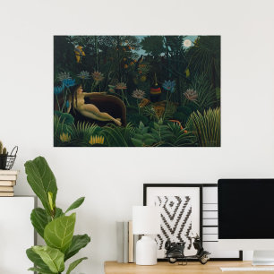 De Droom (Le Rêve Exotique) door Henri Rousseau Poster