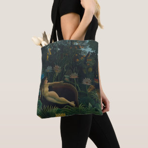 De Droom (Le Rêve Exotique) door Henri Rousseau Tote Bag