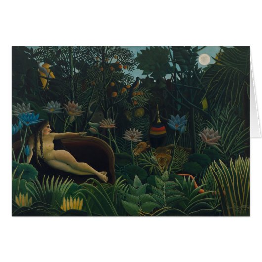 De droom (Le Reve Exotique) van Henri Rousseau (Voorkant Horizontaal)