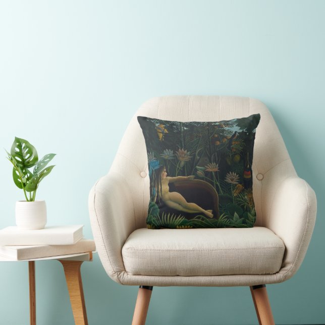 De Droom (Le Rêve Exotique) van Henri Rousseau Kussen (Stoel)