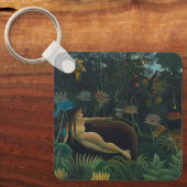 De Droom (Le Rêve Exotique) van Henri Rousseau Sleutelhanger (Voorkant)