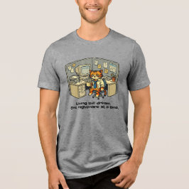 De droom leven. Een nachtmerrie tegelijk. Tri-Blend Shirt