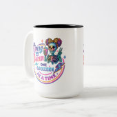 De droom leven... tweekleurige koffiemok (Voorkant links)