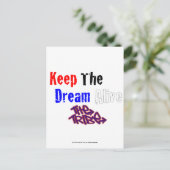 De droom levend houden briefkaart (Staand voorkant)