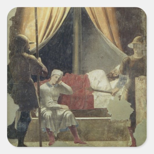 De droom van Constantine, van de Legende van de T Vierkante Sticker (Voorkant)