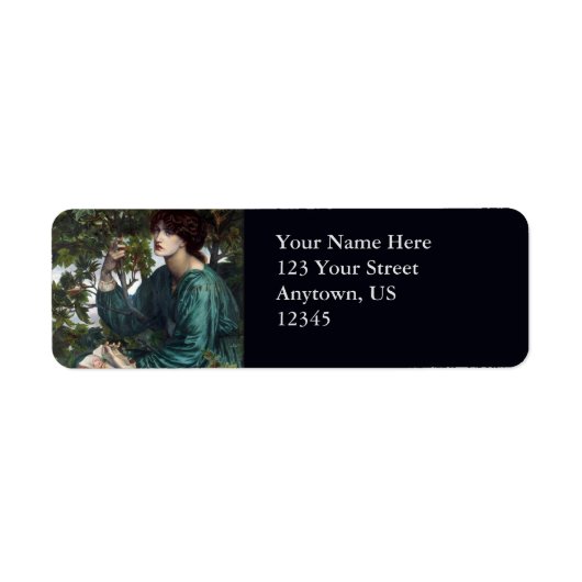 De droom van Dante Gabriel Rossetti Etiket (Voorkant)