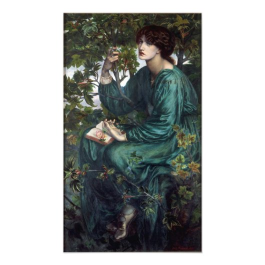 De droom van Dante Gabriel Rossetti Foto Afdruk (Voorkant)