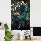 De droom van Dante Gabriel Rossetti Poster (Thuiskantoor)