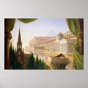 De droom van de architect (1840) - Thomas Cole Poster