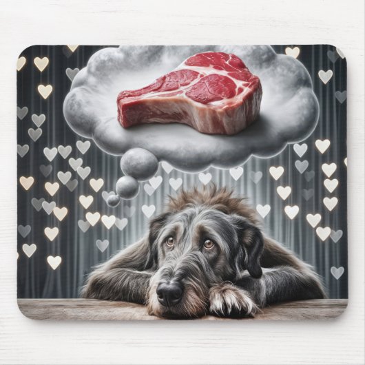 De droom van de Ierse Wolfshond Muismat (Voorkant)