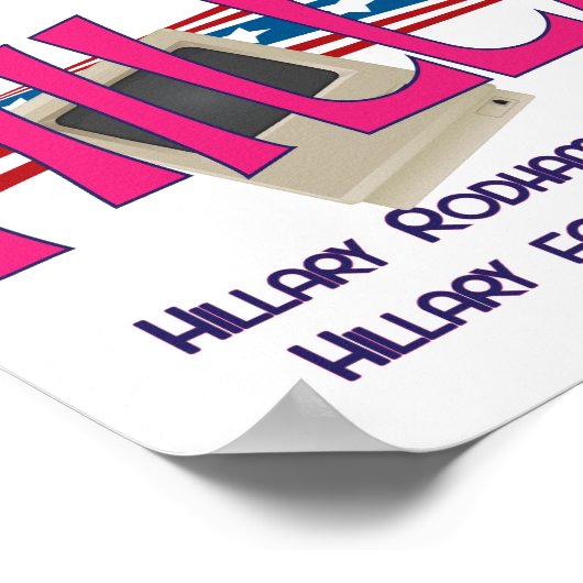 De droom van de jaren '90 is leven met Hillary Poster (Hoek)