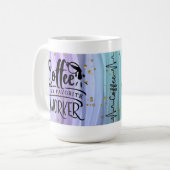De droom van de koffieliefhebber koffiemok (Voorkant links)
