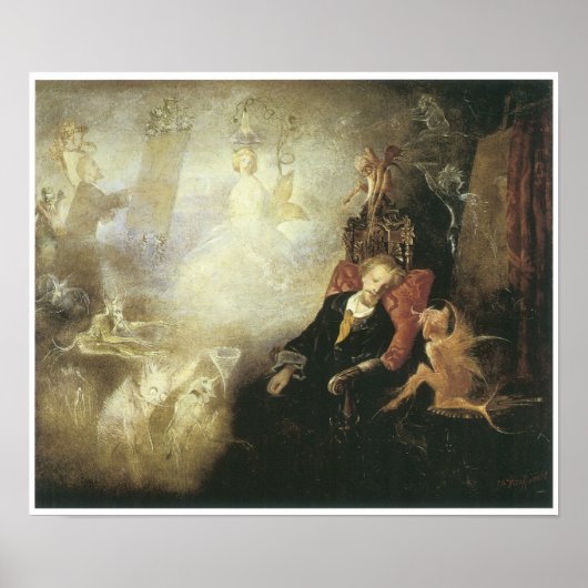 De droom van de kunstenaar, 1857 poster (Voorkant)