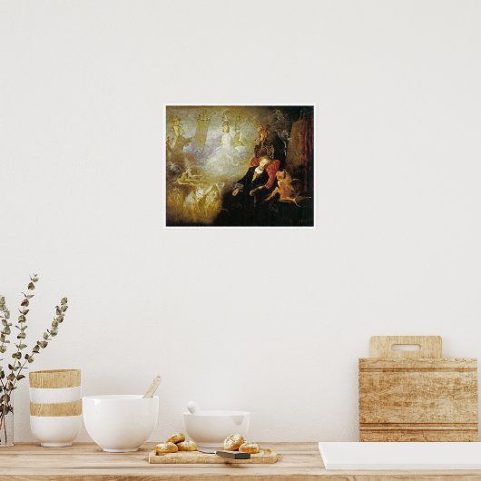 De droom van de kunstenaar van John Anster Fitzger Poster (Keuken)