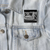 De droom van de Magi, van de kathedraal Vierkante Button 5,1 Cm (In situ)