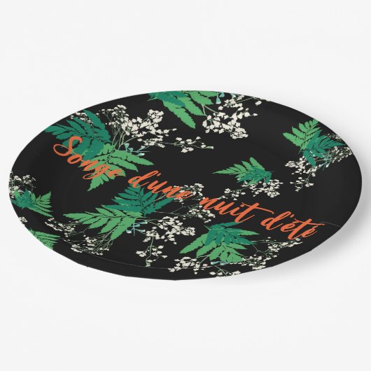 De droom van de midzomernacht papieren bordje (Gekanteld)