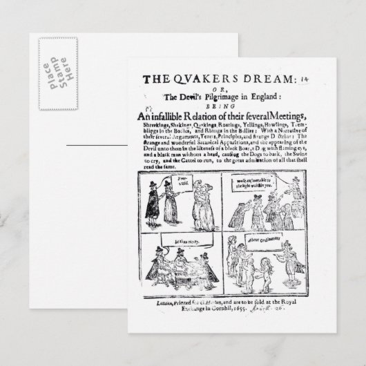 De droom van de Quakers Briefkaart (Voorkant / Achterkant)