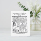 De droom van de Quakers Briefkaart (Staand voorkant)