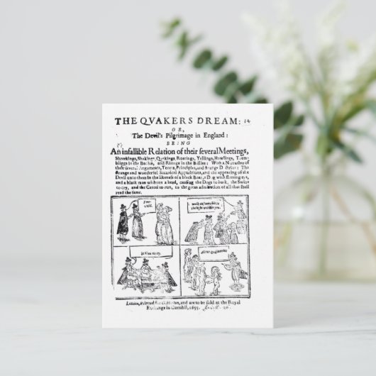De droom van de Quakers Briefkaart (Staand voorkant)