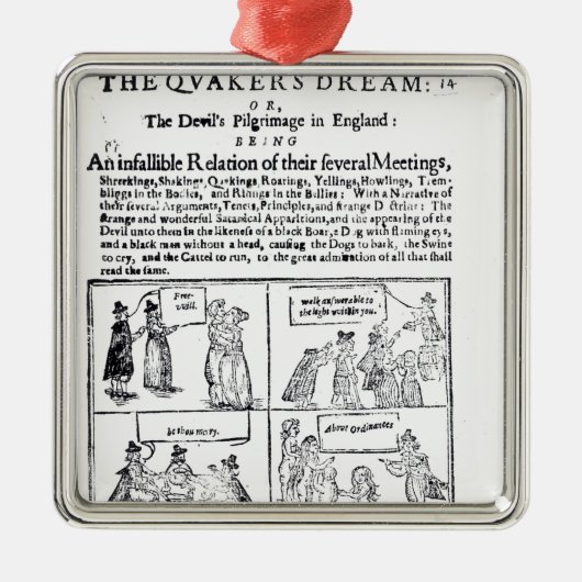 De droom van de Quakers Metalen Ornament (Voorkant)