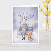 De Droom van de sneeuw Kaart (Gele Bloem)