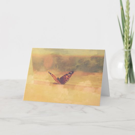 De droom van de vlinder *card* kaart (Voorkant)