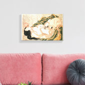 De droom van de vrouw van de vissers canvas afdruk (Insitu (Woonkamer))