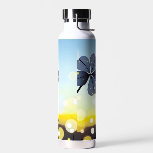 De droom van de winter in Lavendel Waterfles (Links)