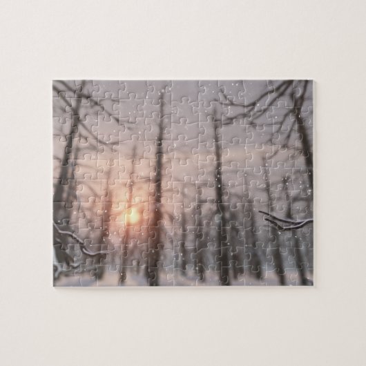 De droom van de Winternacht van Puzzle Legpuzzel (Horizontaal)