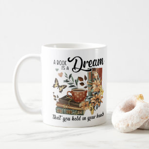 De droom van een boekenliefhebber koffiemok