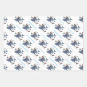 De droom van een geweldig wit kerstfeest inpakpapier vel (Voorkant 2)