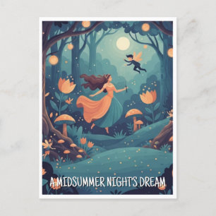 De droom van een midzomernacht Shakespeare Briefkaart