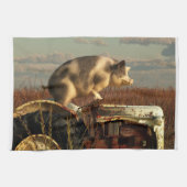 De droom van een varken theedoek (Horizontaal)