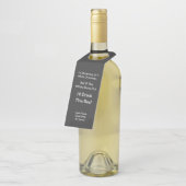 De droom van een witte kerst op maat flessenhanger (Schuin)