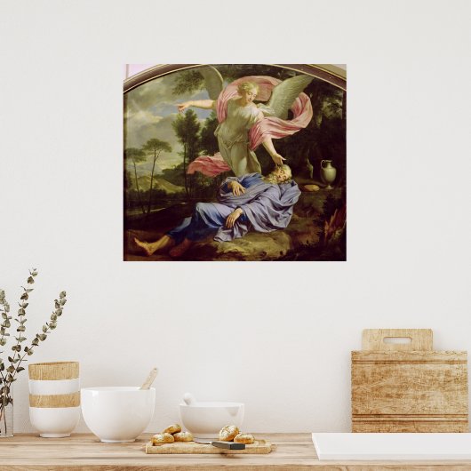 De droom van Elijah, 1650-55 Poster (Keuken)