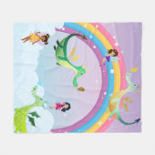 De droom van elk meisje fleece deken (Voorkant (Horizontaal))