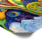 De droom van Fantasy Modern Folk Art Alice Wonderl Poster (Hoek)